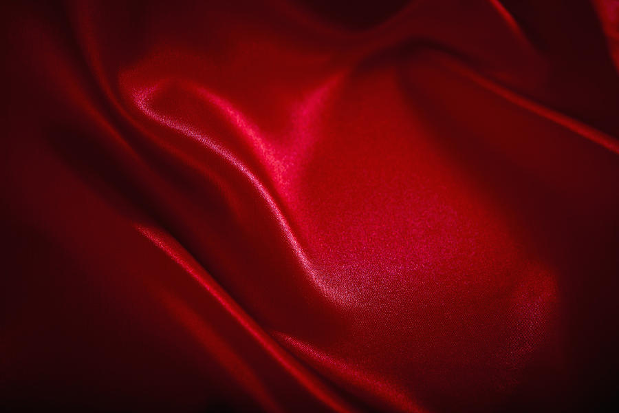 Red Satin Background Photograph by Love_life