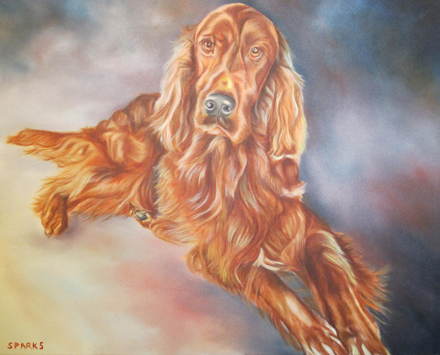 Red Setter Painting by Mark Robinson