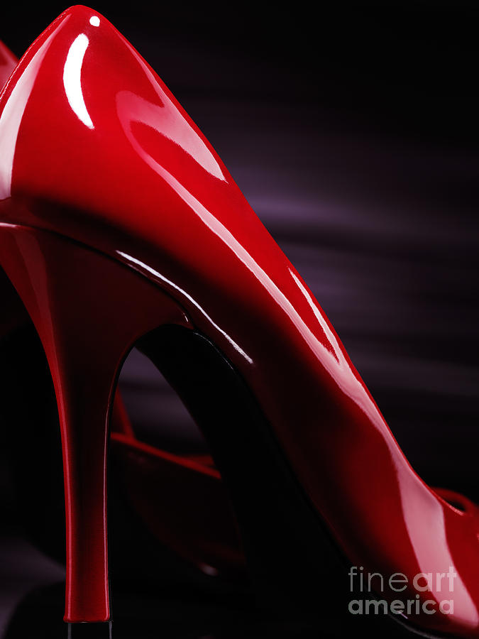 Red sexy high heels abstract Photograph 