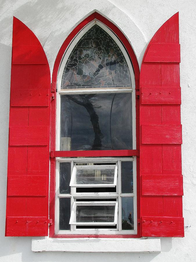 Red Shutters Photograph by Steven Parker