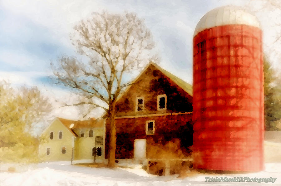 Red Silo Photograph by Tricia Marchlik