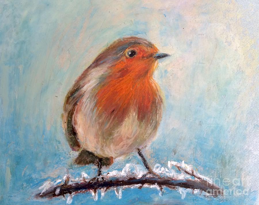 Red Singer Painting by Jieming Wang