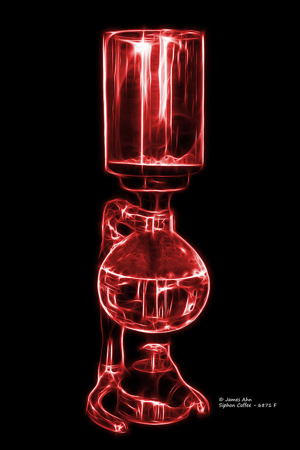 Red Siphon Coffee 6781 F Digital Art by James Ahn