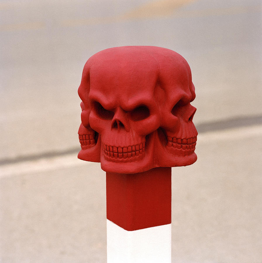Red Skull Photograph by Shaun Higson