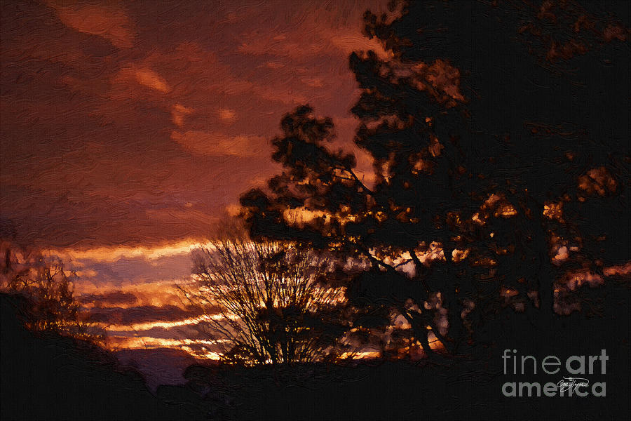 Golf Photograph - Red Sky at Night by Cris Hayes