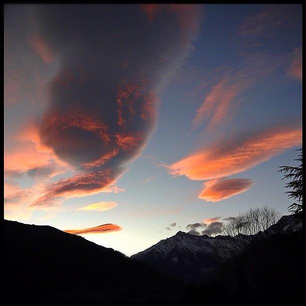 Mountain Photograph - Red Sky At Night #merano #italy by Faye Sanna