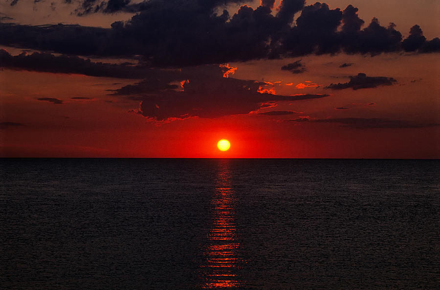 Red Sky at Sunrise 1 Photograph by Jeremy Herman
