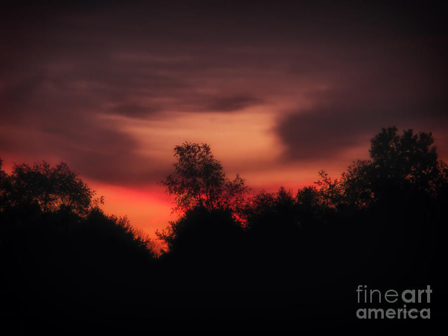 Landscape Photograph - Red Sky in the Morning by Thomas Woolworth