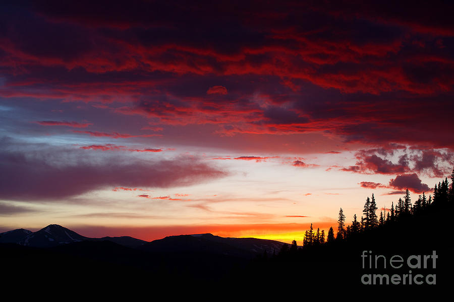 Red Sky Photograph by Jim Garrison
