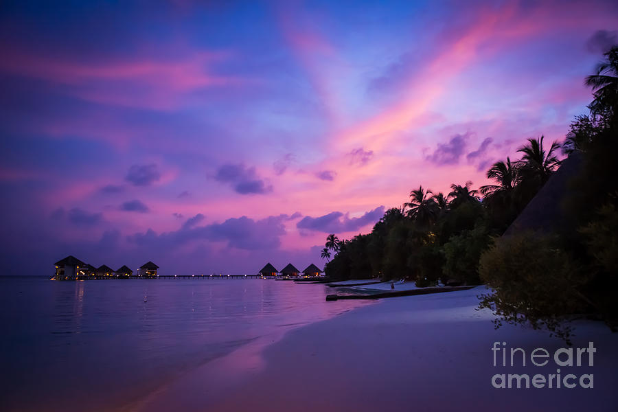 Red Sky Over Paradise Photograph by Hannes Cmarits