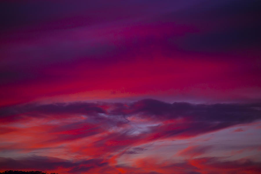 Red Sky Twilight Photograph by Garry Gay