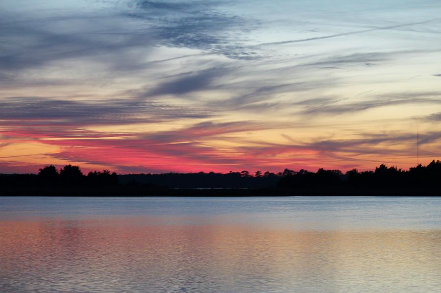 Sunset Photograph - Red Skyline by Cynthia Guinn