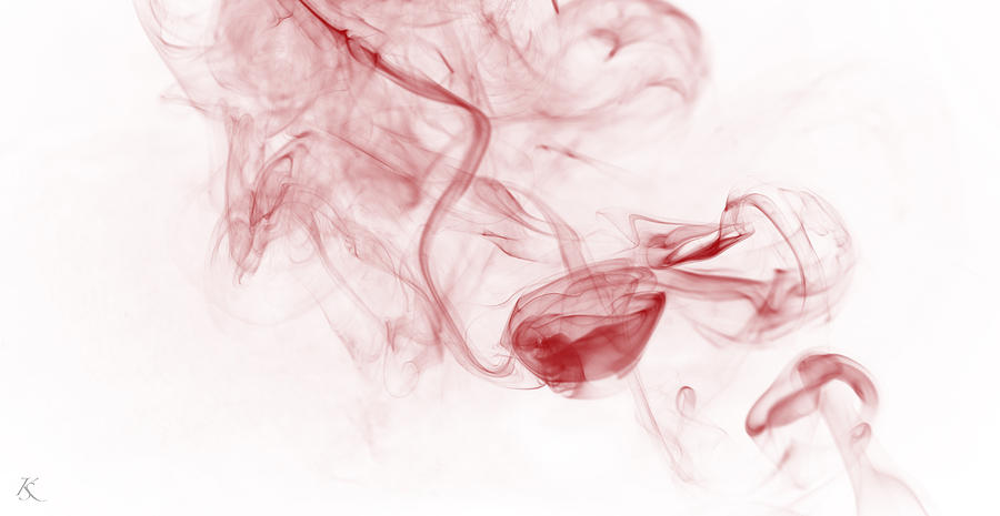 Red Smoke Photograph by Kelly Smith