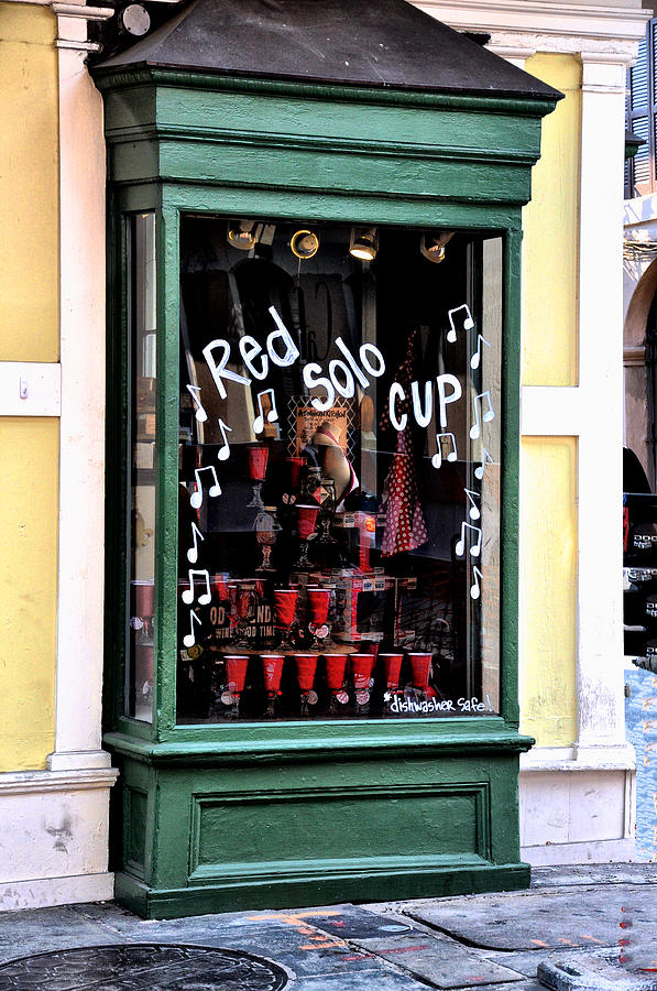 Cup Photograph - Red Solo Cup - New Orleans by Bill Cannon