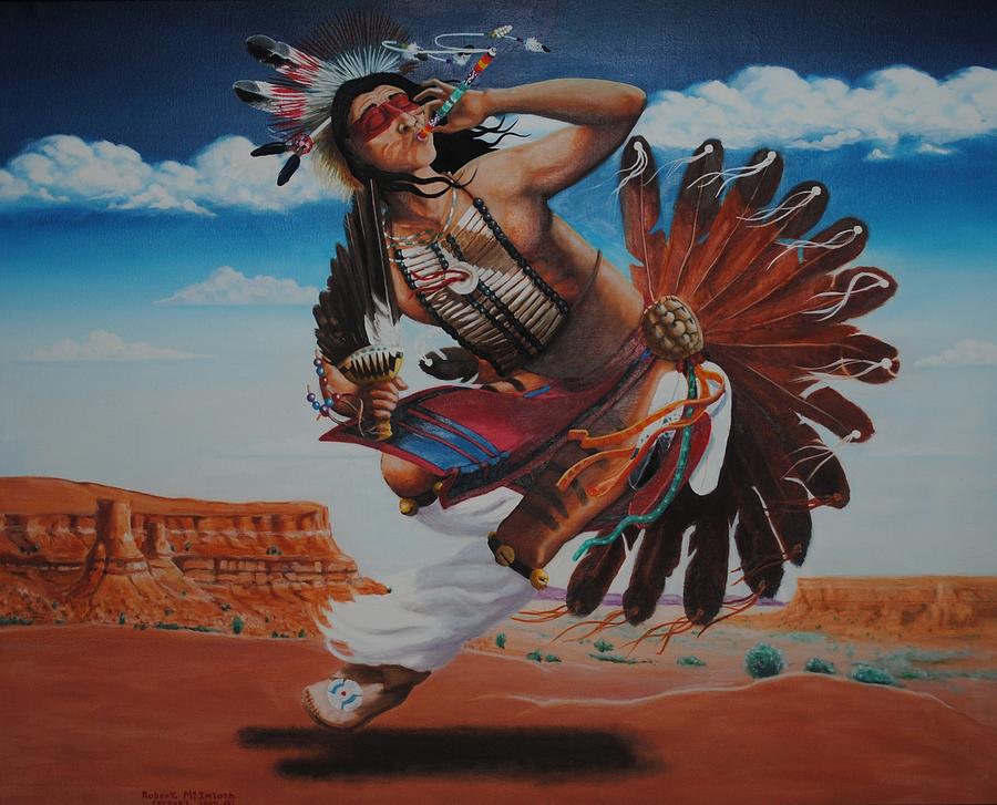 Red Son Dancer Painting by Robert McIntosh - Fine Art America