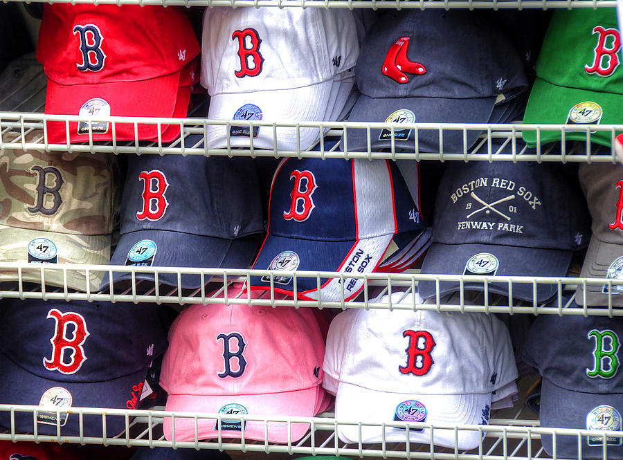 Red Sox Baseball Caps Photograph by Donna Doherty