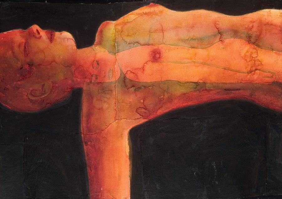 Nude Painting - Red Spot by Graham Dean