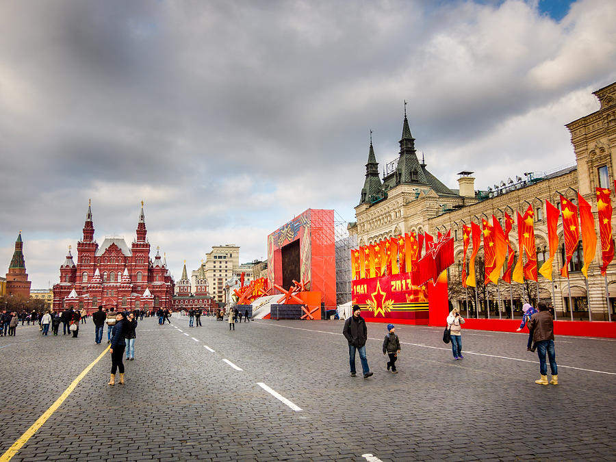 Moscow Photograph - Red Square by Alexey Stiop