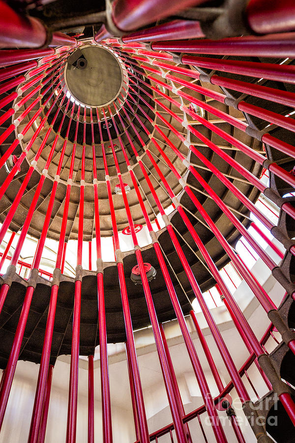 Red Staircase Photograph by Timothy Hacker