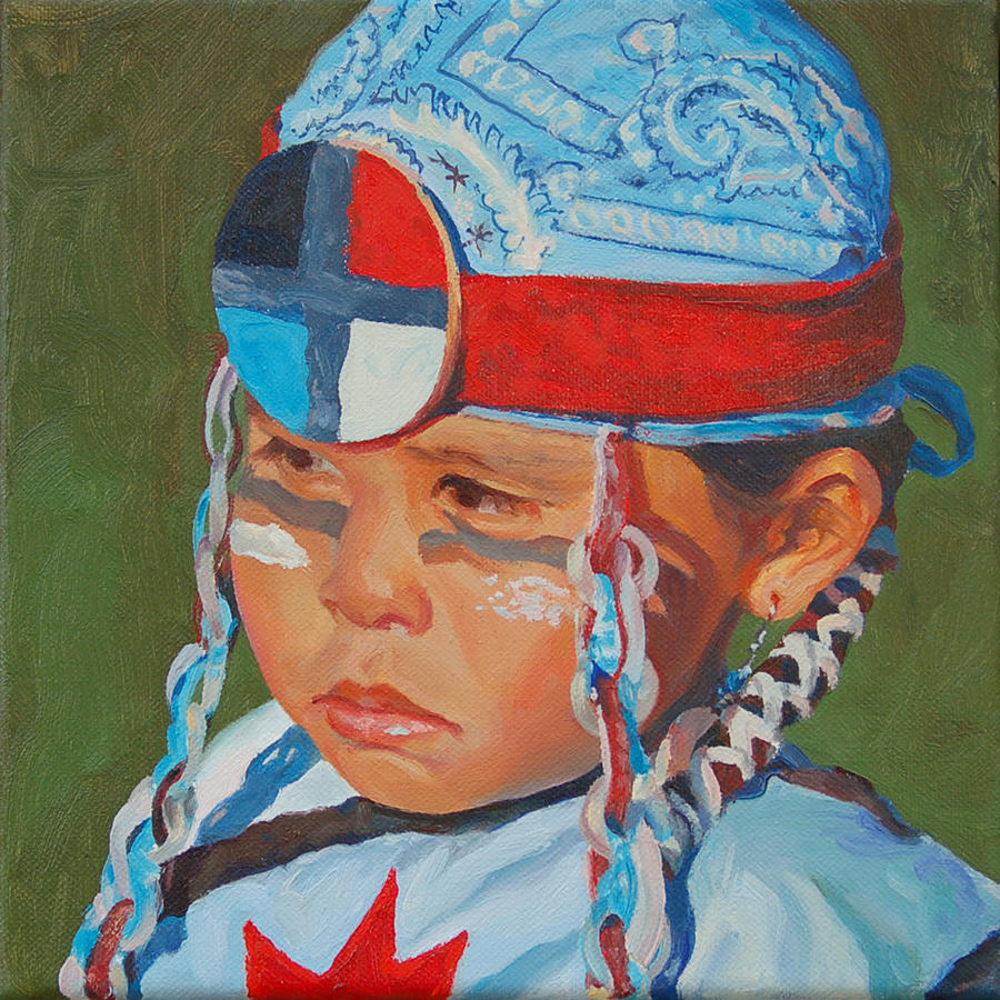 Portrait Painting - Red Star by Christine Lytwynczuk