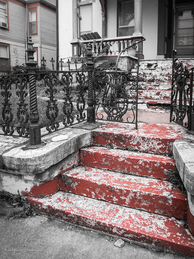 Red Steps Photograph by Ross Henton