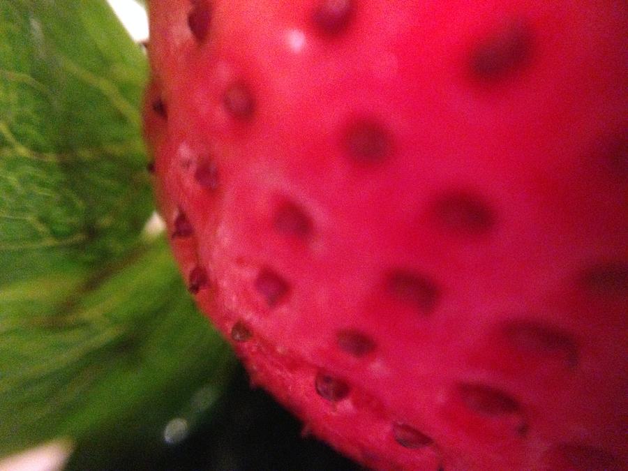 Red Strawberry  Photograph by Marian Lonzetta