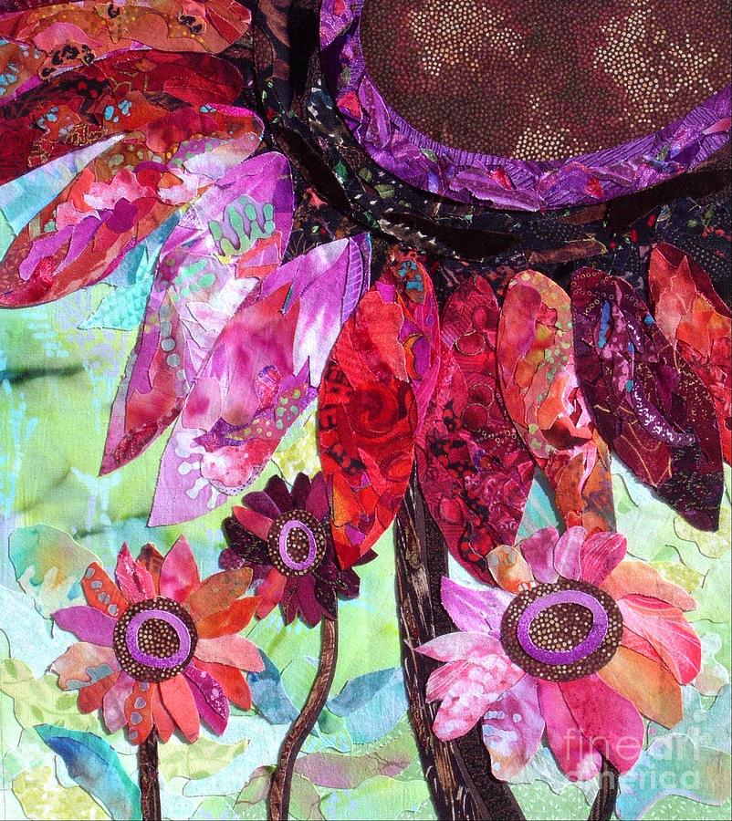 Flower Painting - Red Sunflowers by Susan Minier