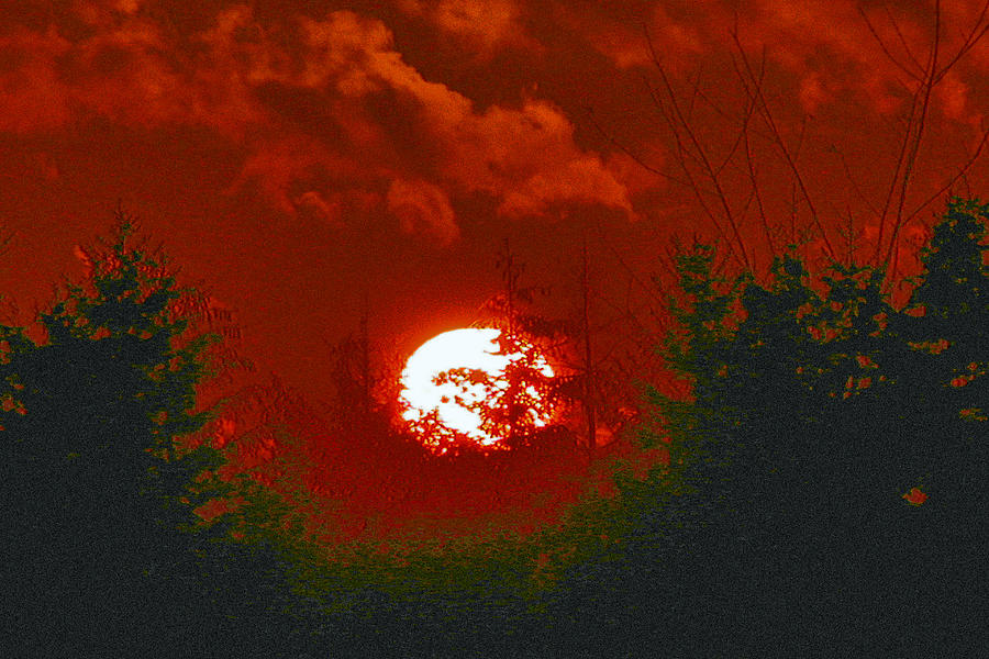 Red Sunset Photograph by Dragan Kudjerski