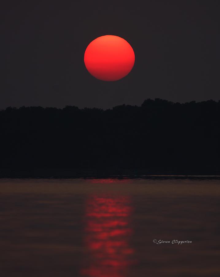 Red Sunset Photograph by Steven Clipperton