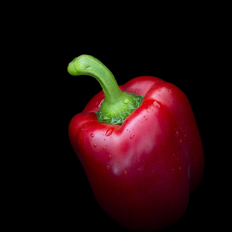Red Sweet Pepper Square Photograph by Mark McKinney