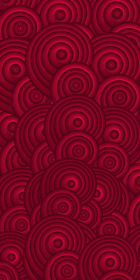 Abstract Painting - Red Swirls by Frank Tschakert
