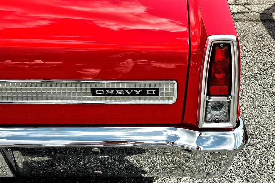 Red Tail Chevy II Photograph by Allen Carroll