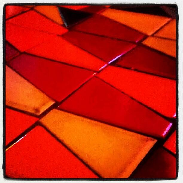 Red Photograph - Red Tiles by Greta Olivas