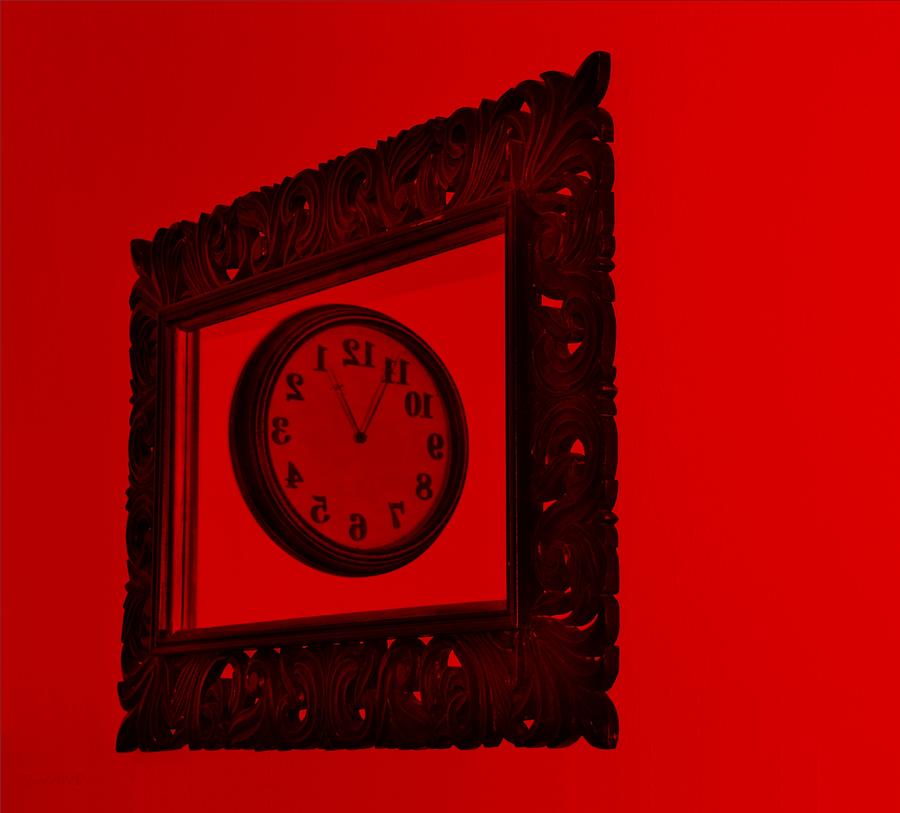 Abstract Photograph - Red Time Frame by Rob Hans