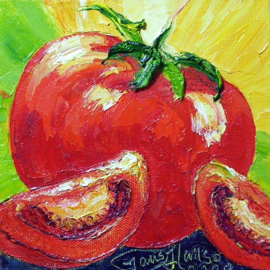 Paris Red Tomato #1 Painting by Paris Wyatt Llanso