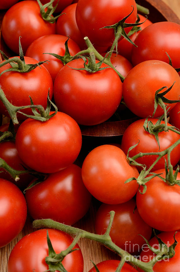 Red tomatoes Photograph by Andreas Berheide