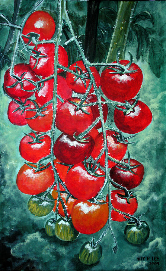 Still Life Painting - Red tomatos by Huy Lee