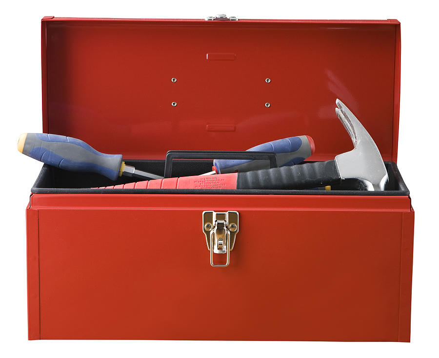 Red toolbox Photograph by Pgiam