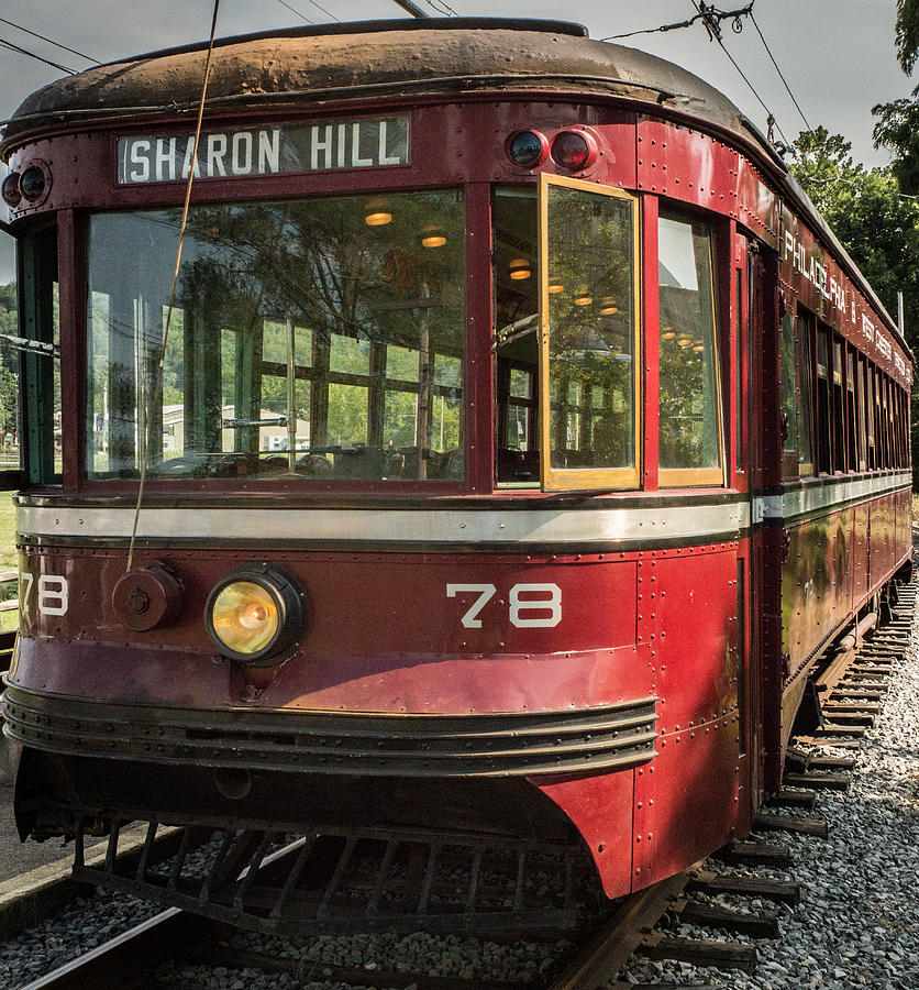 Red Trolley Photograph by Vance Bell