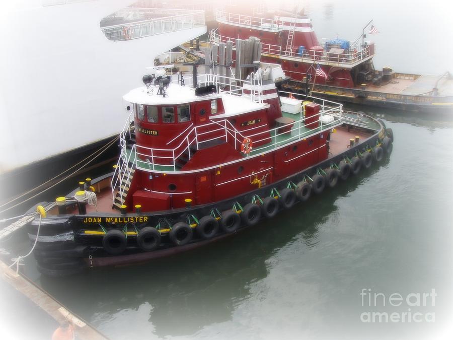 Red Tugboat Photograph by Kristine Nora