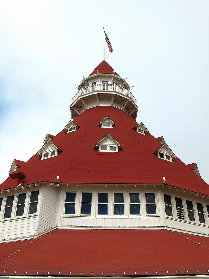 Red Turret - Hotel del Coronado Photograph by Connie Fox