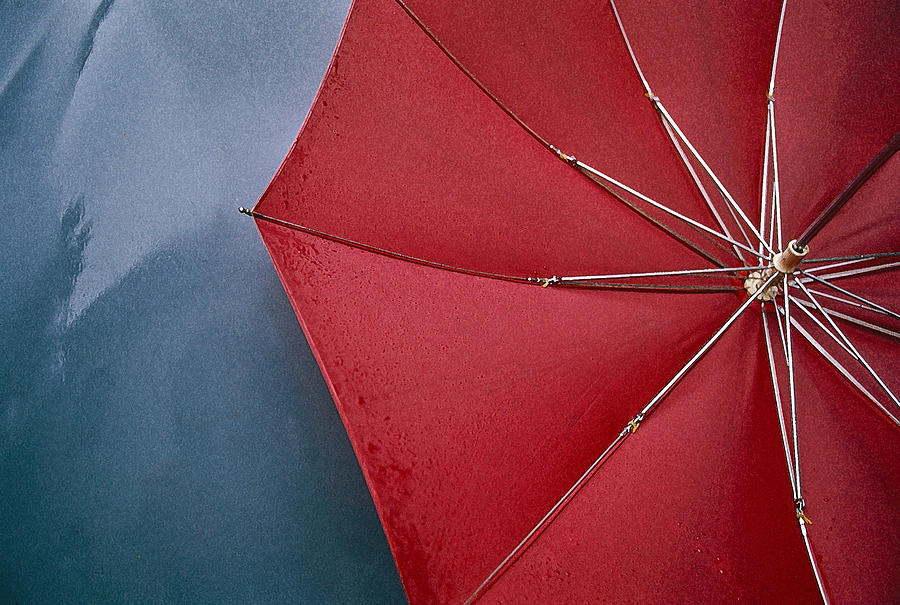 Umbrella Photograph - Red Umbrella by Stoney Stone