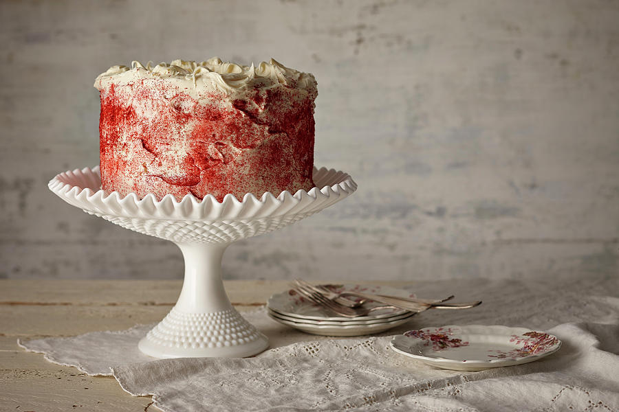 Red Velvet Cake Photograph by Lew Robertson
