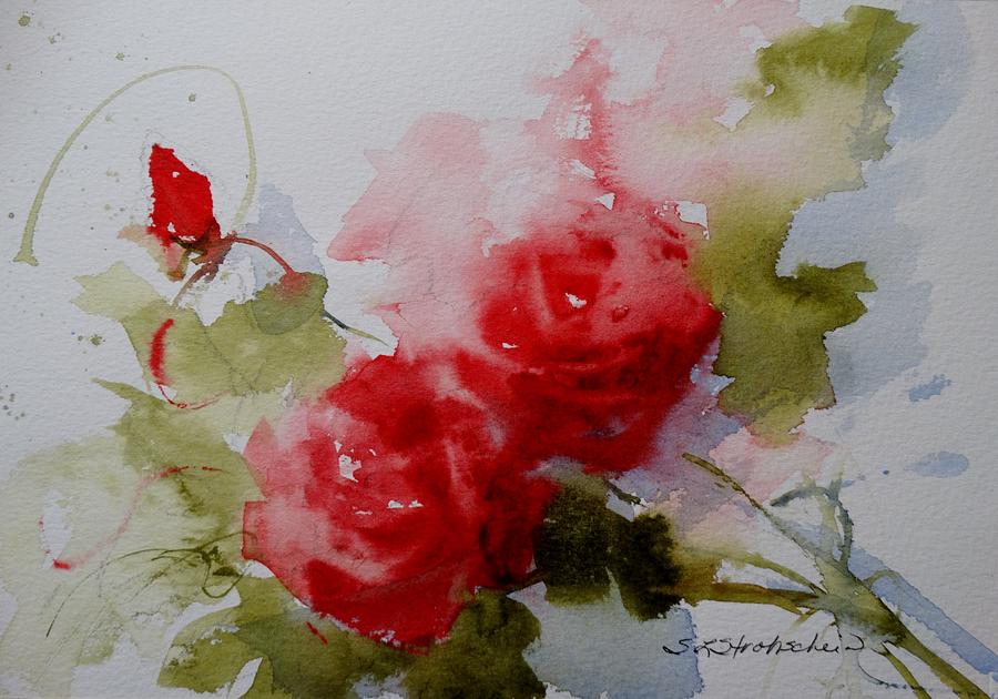 Red Velvet Painting by Sandra Strohschein