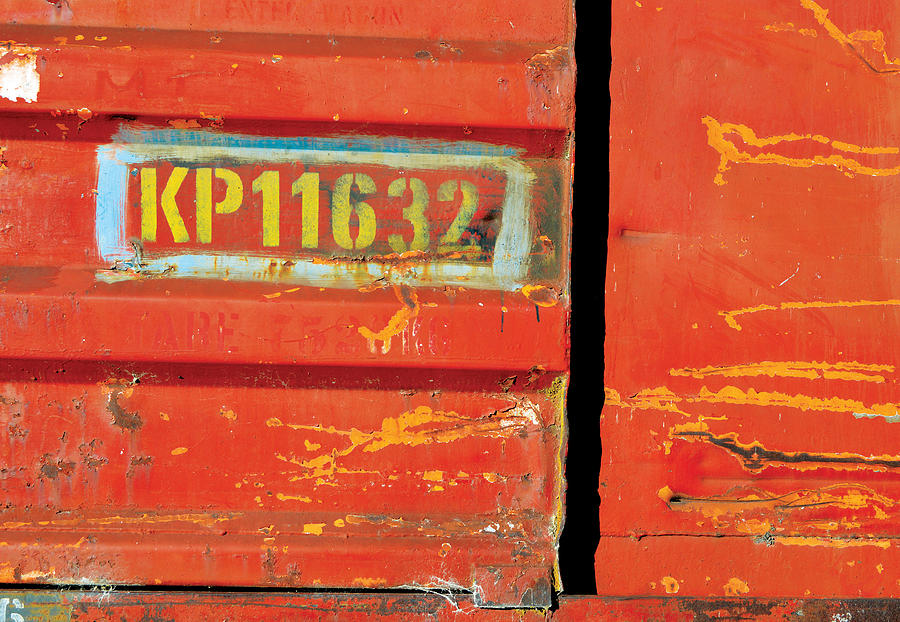 Abstract Photograph - Red Wagon by Colin Dewe