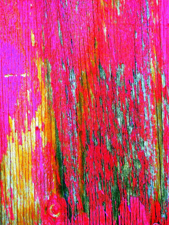 Red Wall Abstract Photograph by Liza Dey