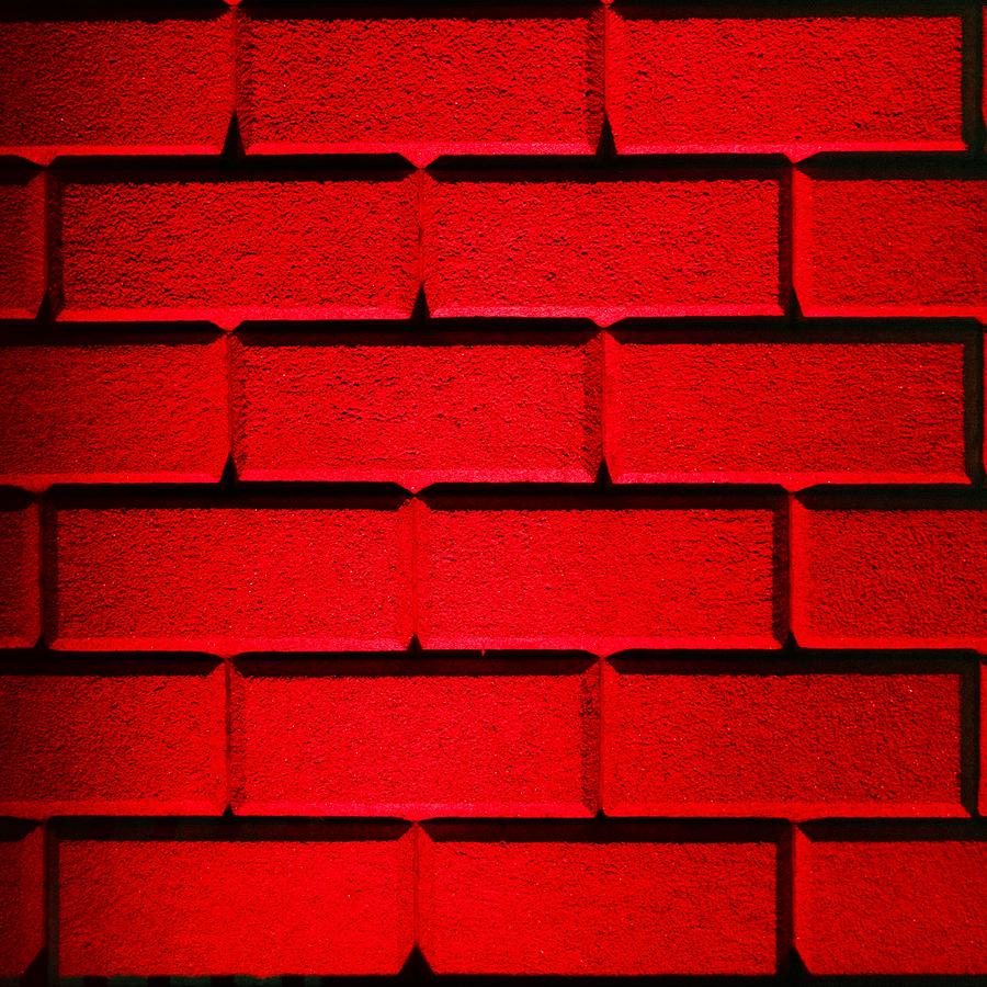 Red Wall Photograph by Semmick Photo