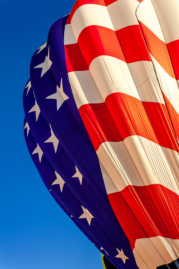 Red White and Blue Balloon Photograph by Teri Virbickis