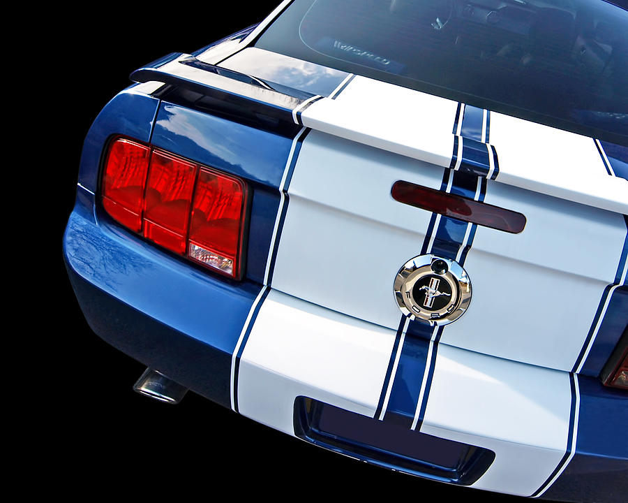 Red White and Blue Mustang GT Rear Photograph by Gill Billington