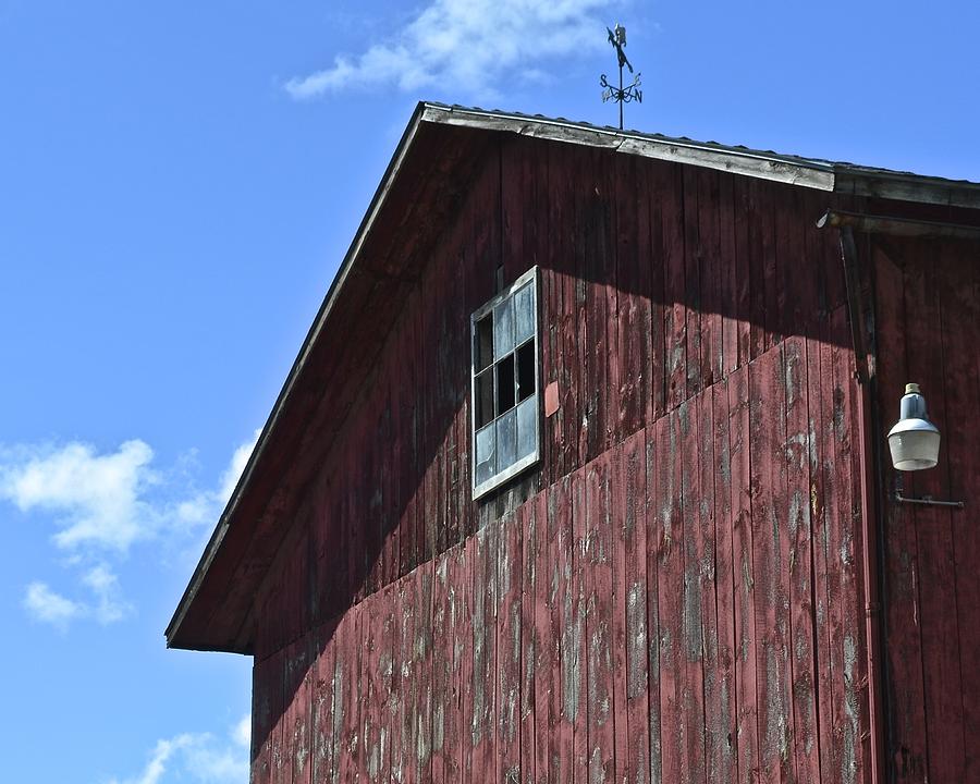 Barn Photograph - Red White and Blue by Frozen in Time Fine Art Photography